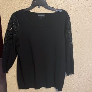 Lace Sleeve Sweater